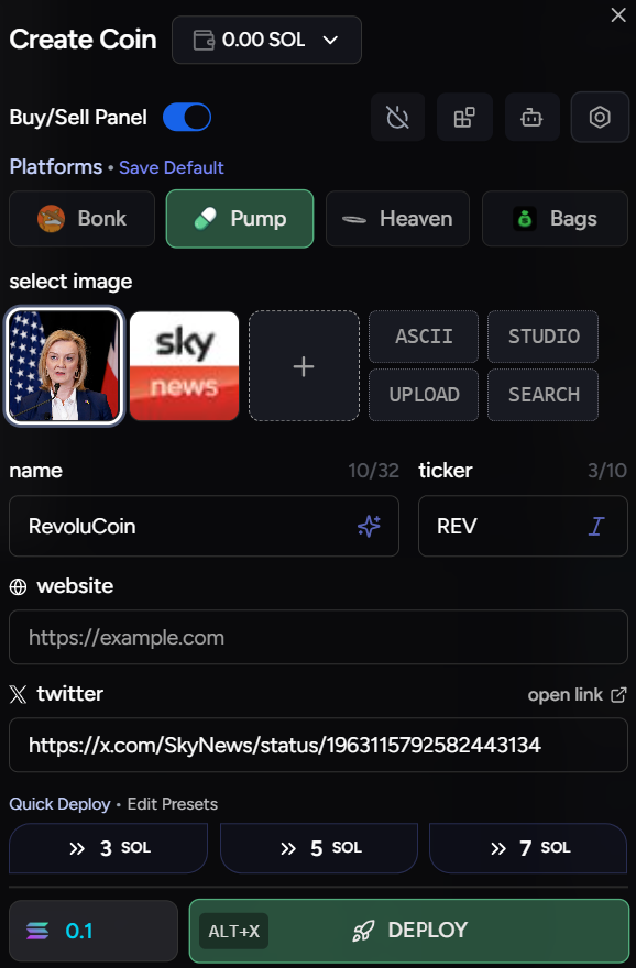 Auto-Populated uDev Launch Panel