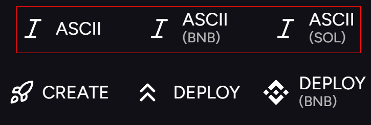 ASCII Generator Button