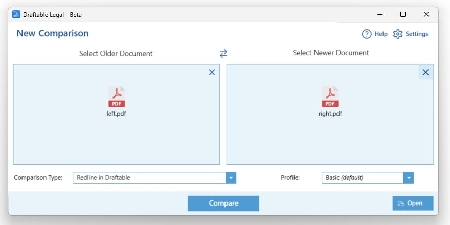 Delta View Redline Redline comparisons - Draftable