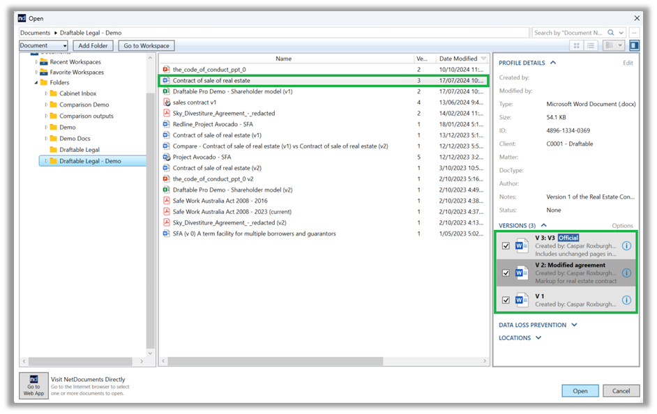 NetDocs file selection.png