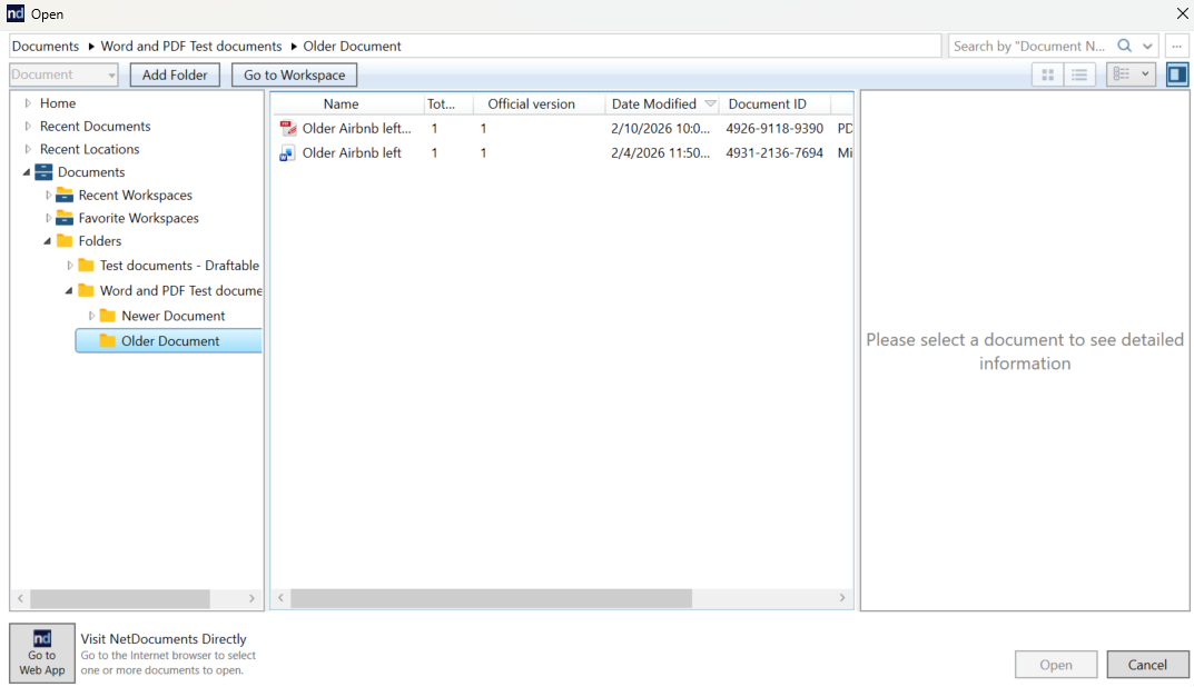 Running comparisons with files from NetDocuments and saving outputs to ...