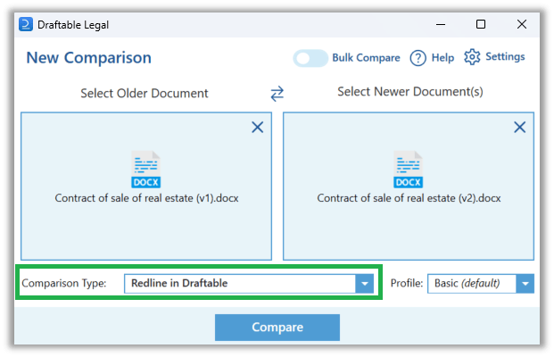 Draftable Interface Comparison Type: How to choose the right option in the Draftable New ...