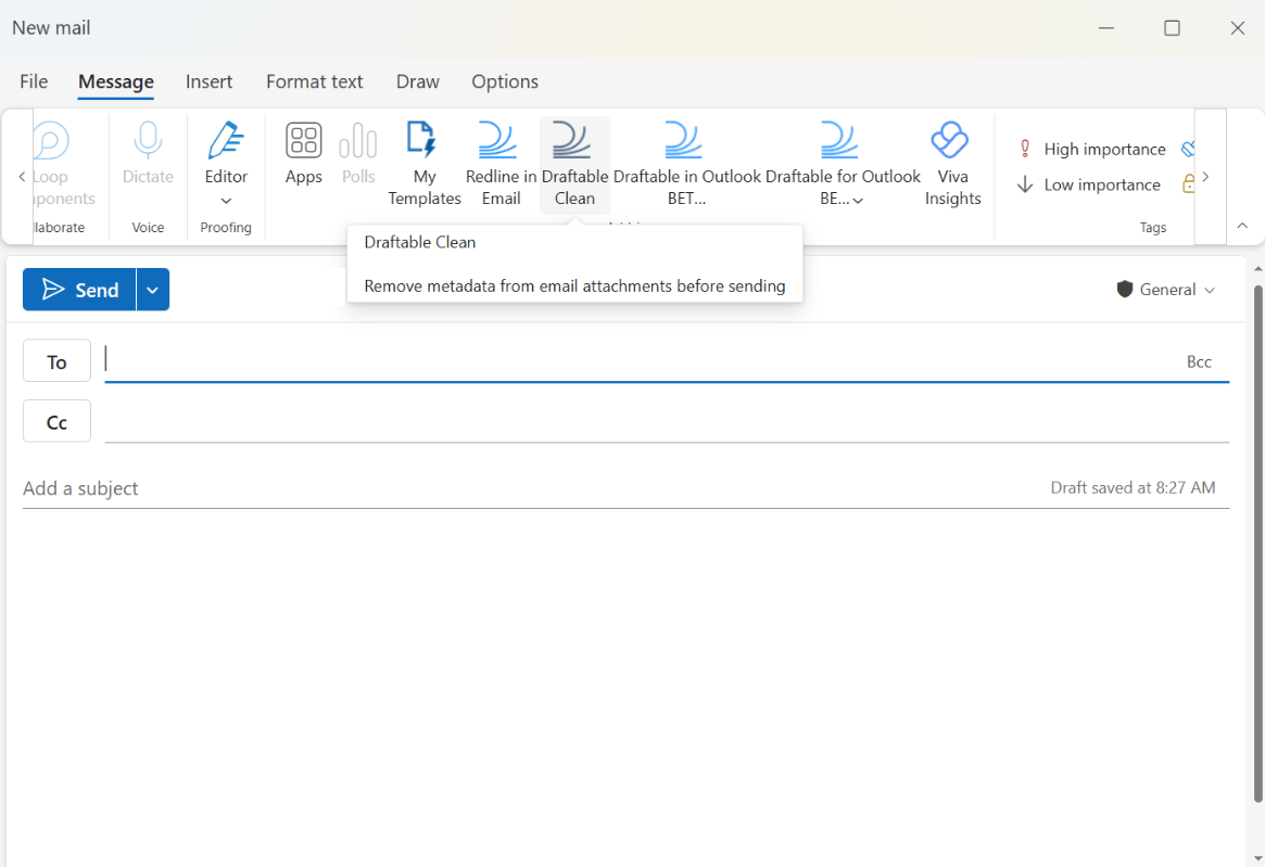 Draft In Outlook Box Installing Draftable Clean Outlook Add-in - Draftable