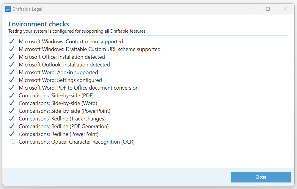 System verification passed