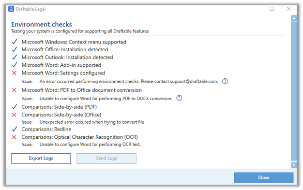 System verification failed