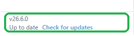 The installed version and the Check for updates link at the bottom of the Draftable Legal settings sidebar