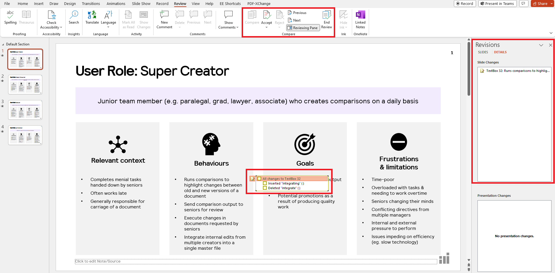 PowerPoint compare - output with Highlighted features.png