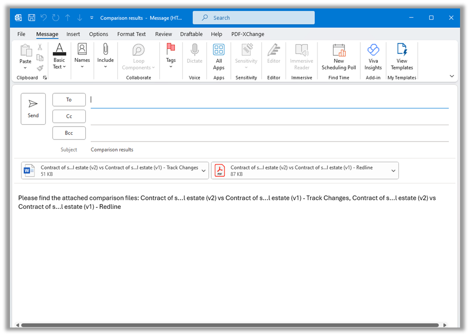 Using 1-Click Compare to run comparisons with your preferred default ...