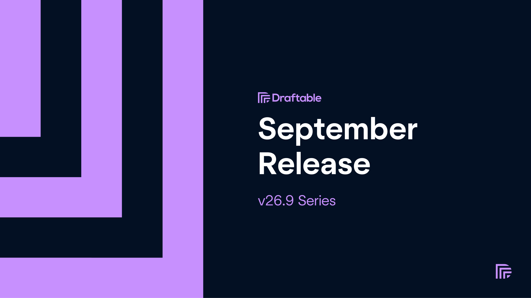 Draftable Legal September 2026 release (v26.9 series)