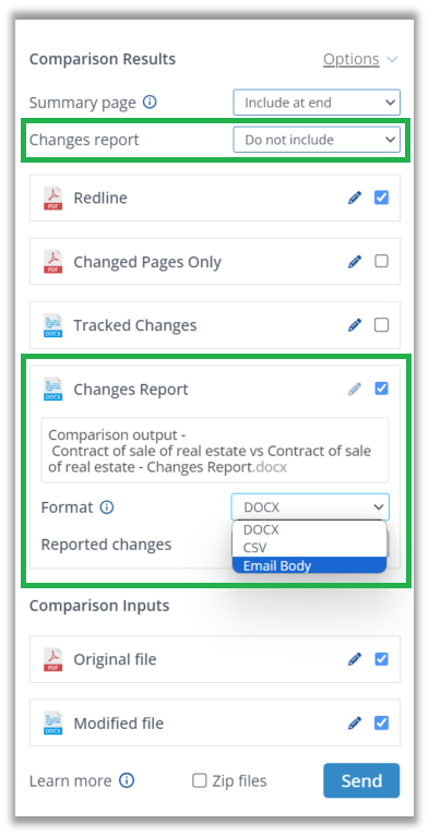 Changes report next actions incl add to email body.png
