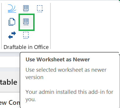 Use Worksheet as Newer button tooltip