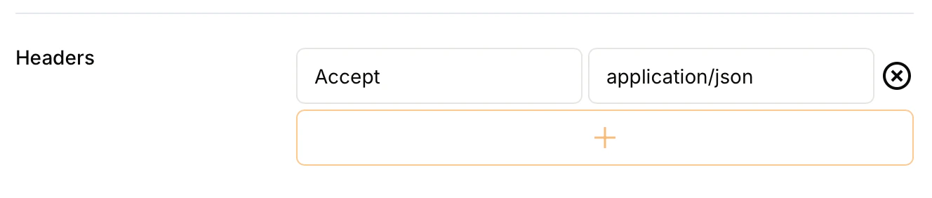 API Connector Headers