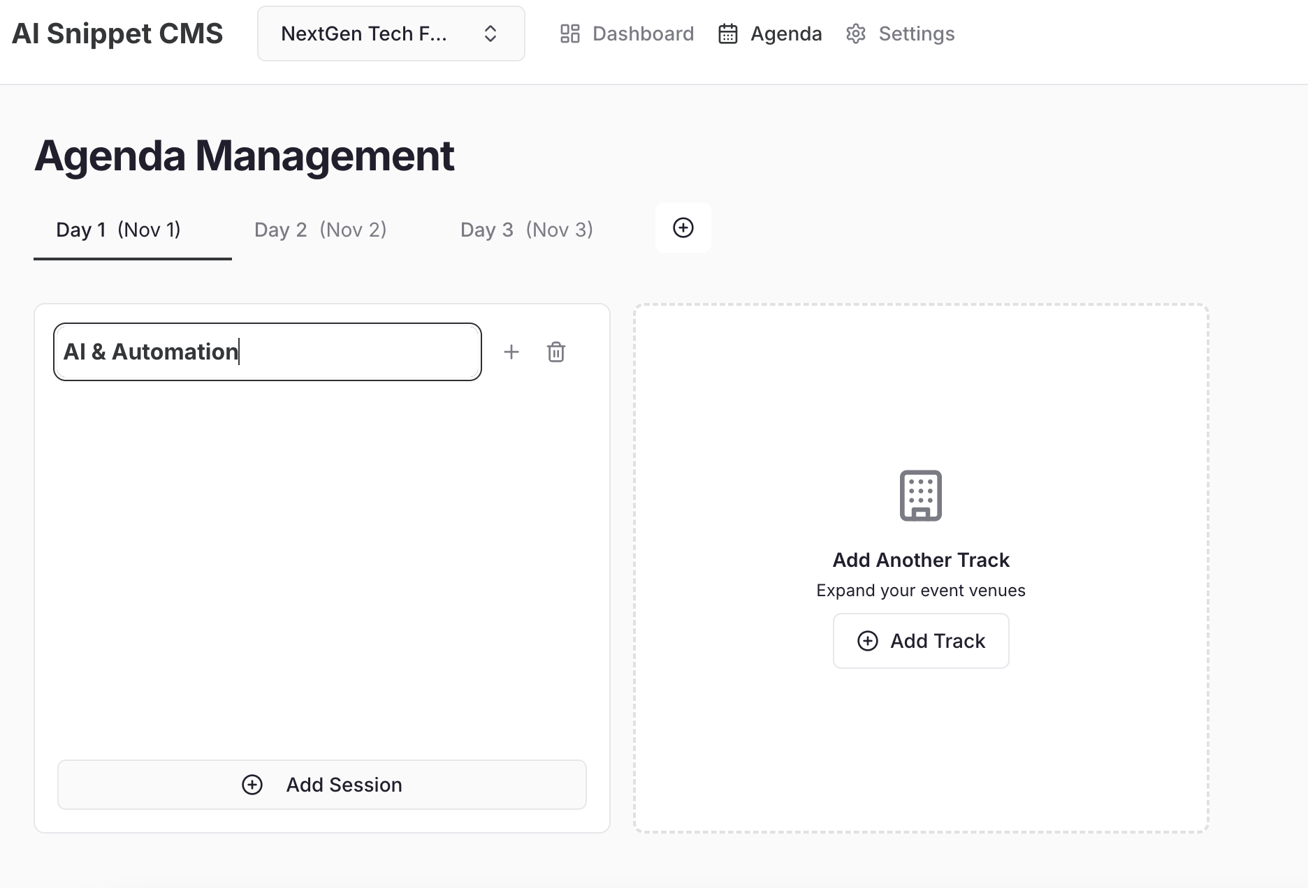 Account Addtracks Pn