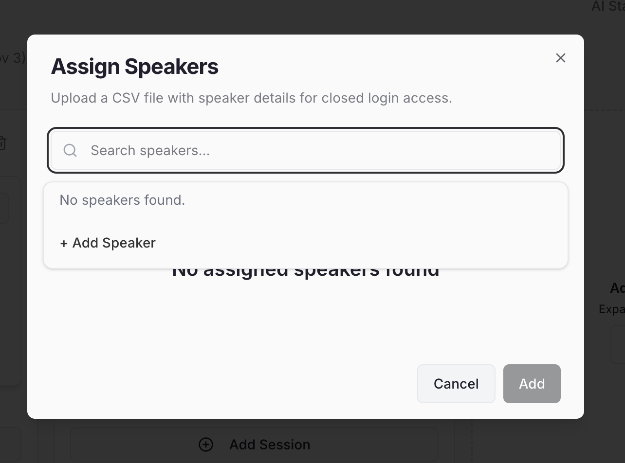 Account Assignspeakerpopup Pn
