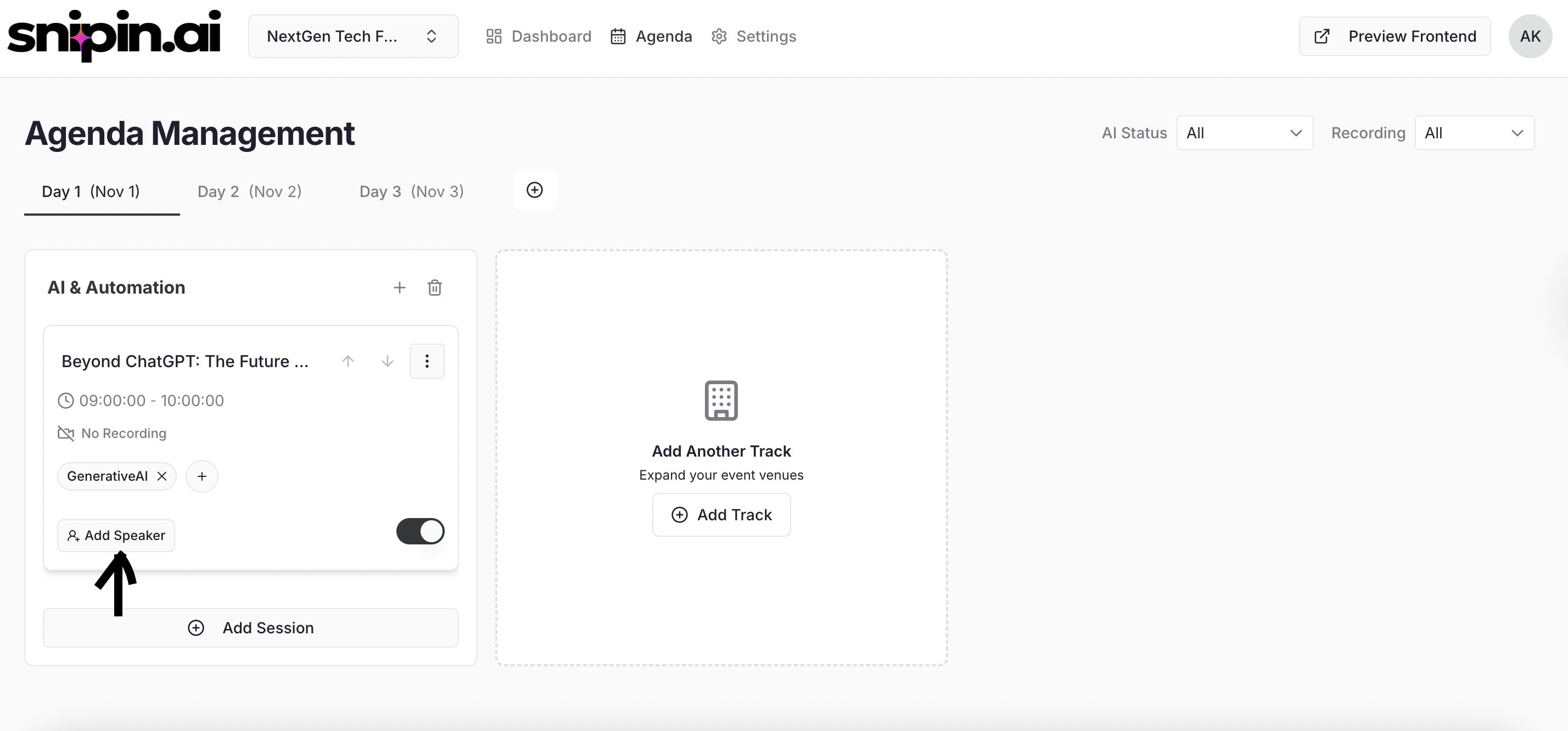Account Addspeakerbutton Pn