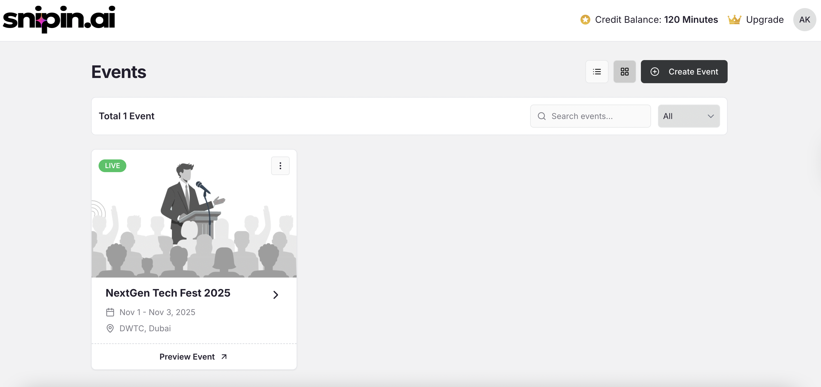Account Event Created Pn