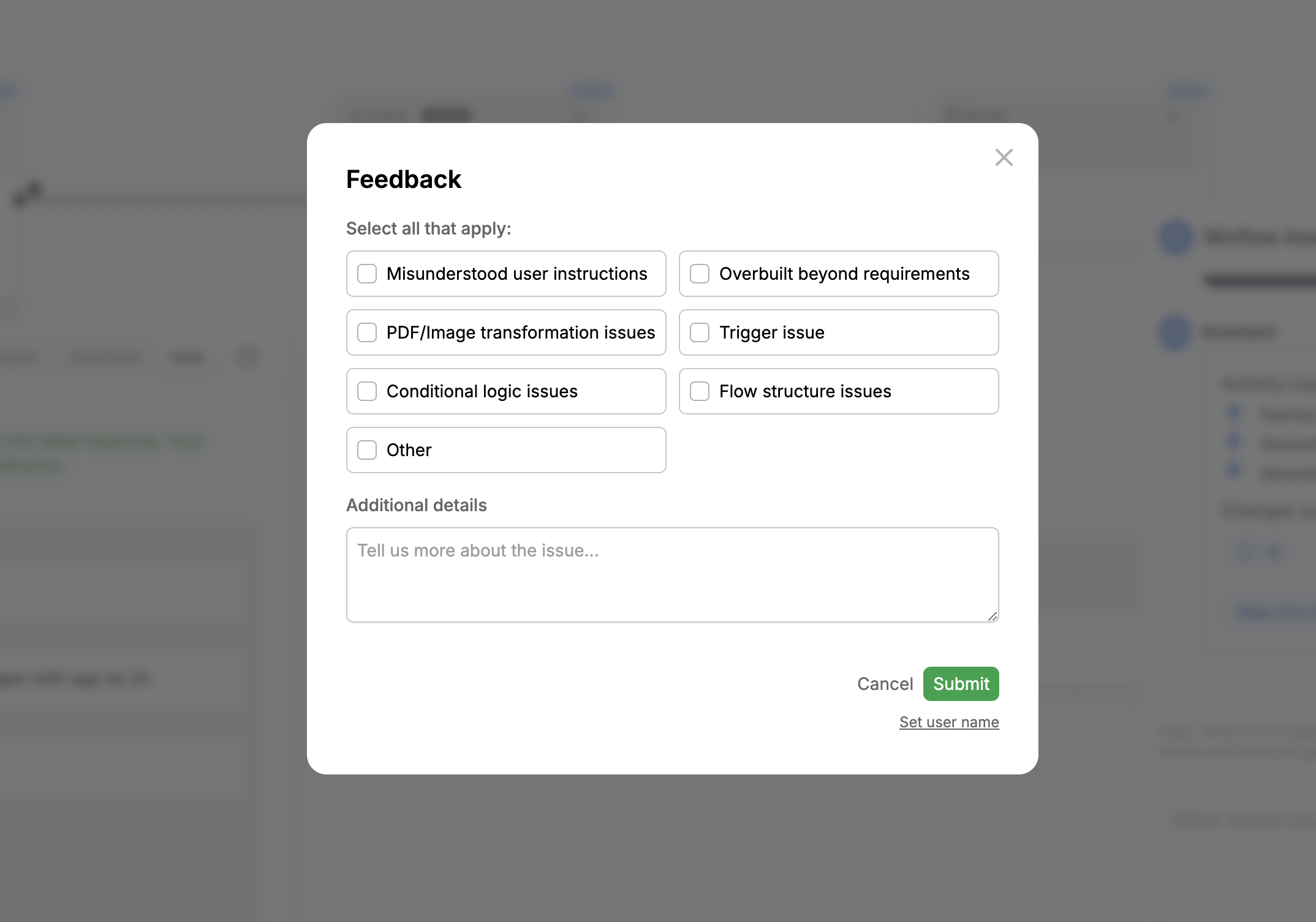 Feedback