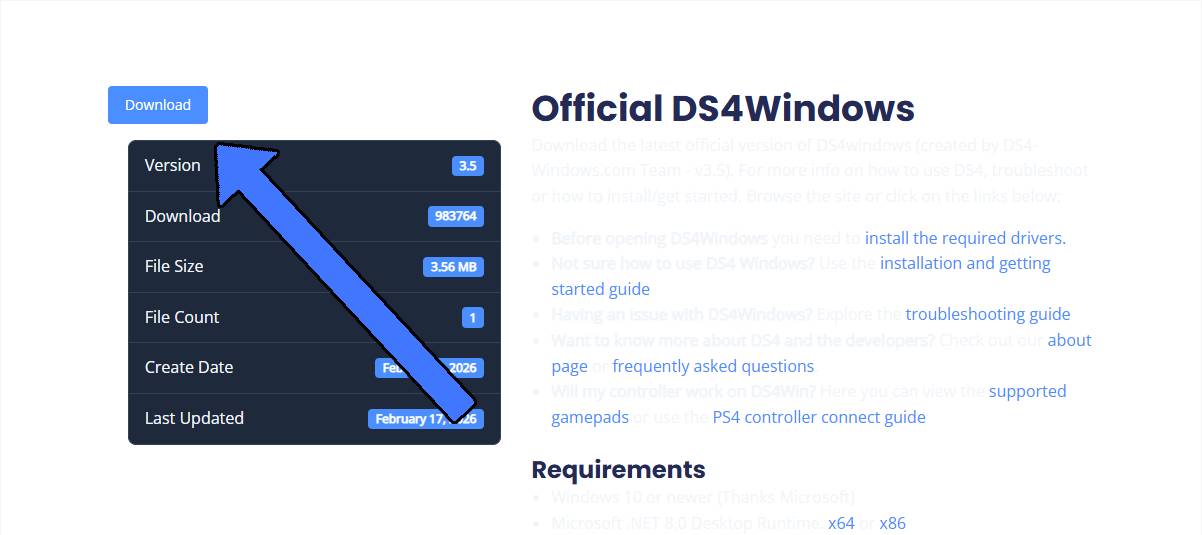 Download DS4Windows