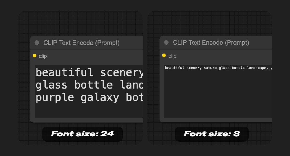 Textarea Widget Font Size