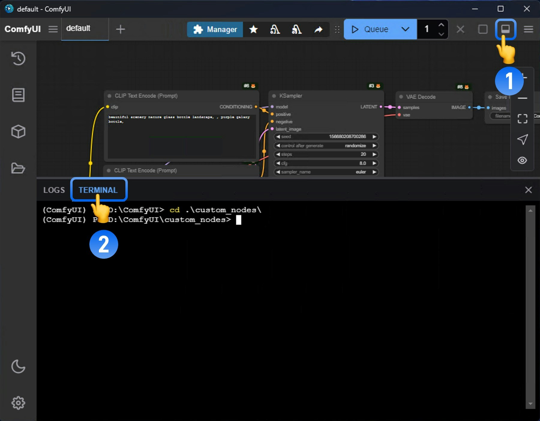 ComfyUI Desktop Terminal