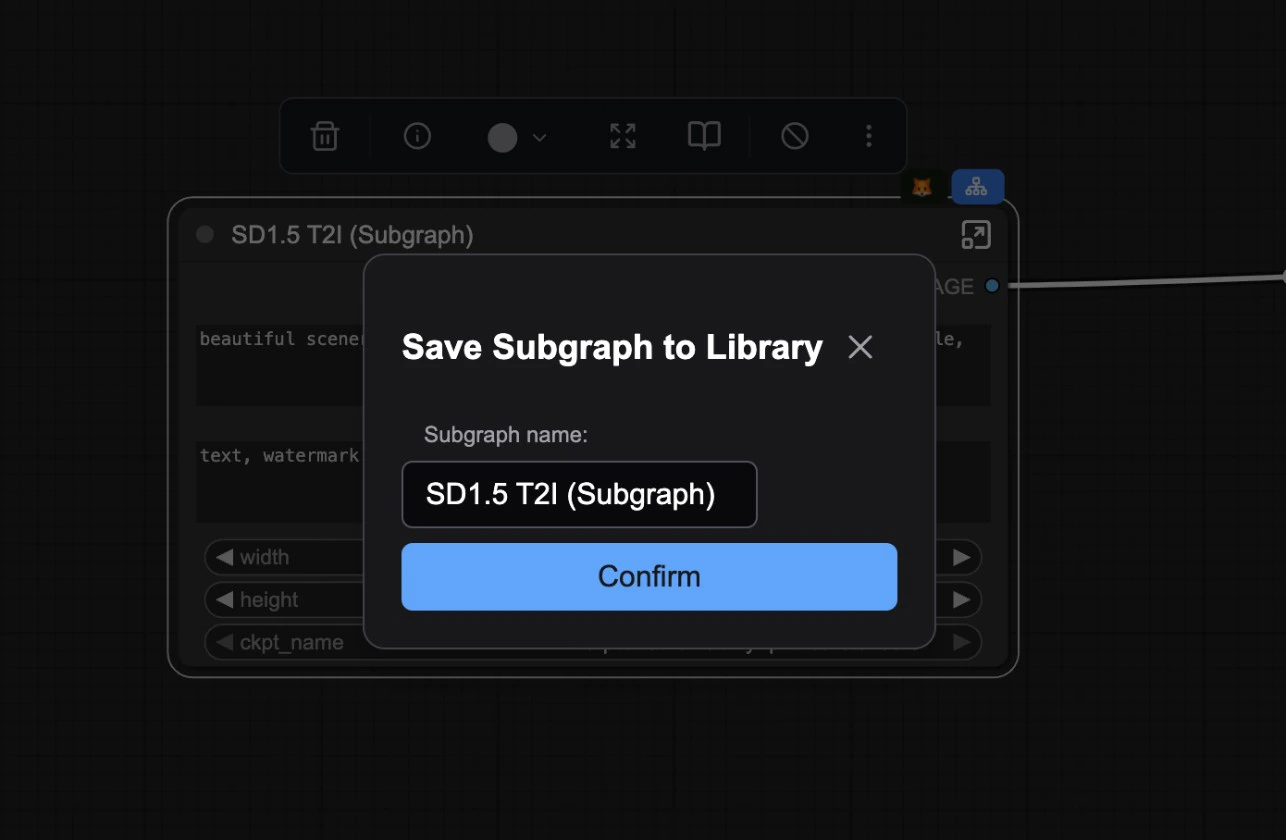 Subgraph naming