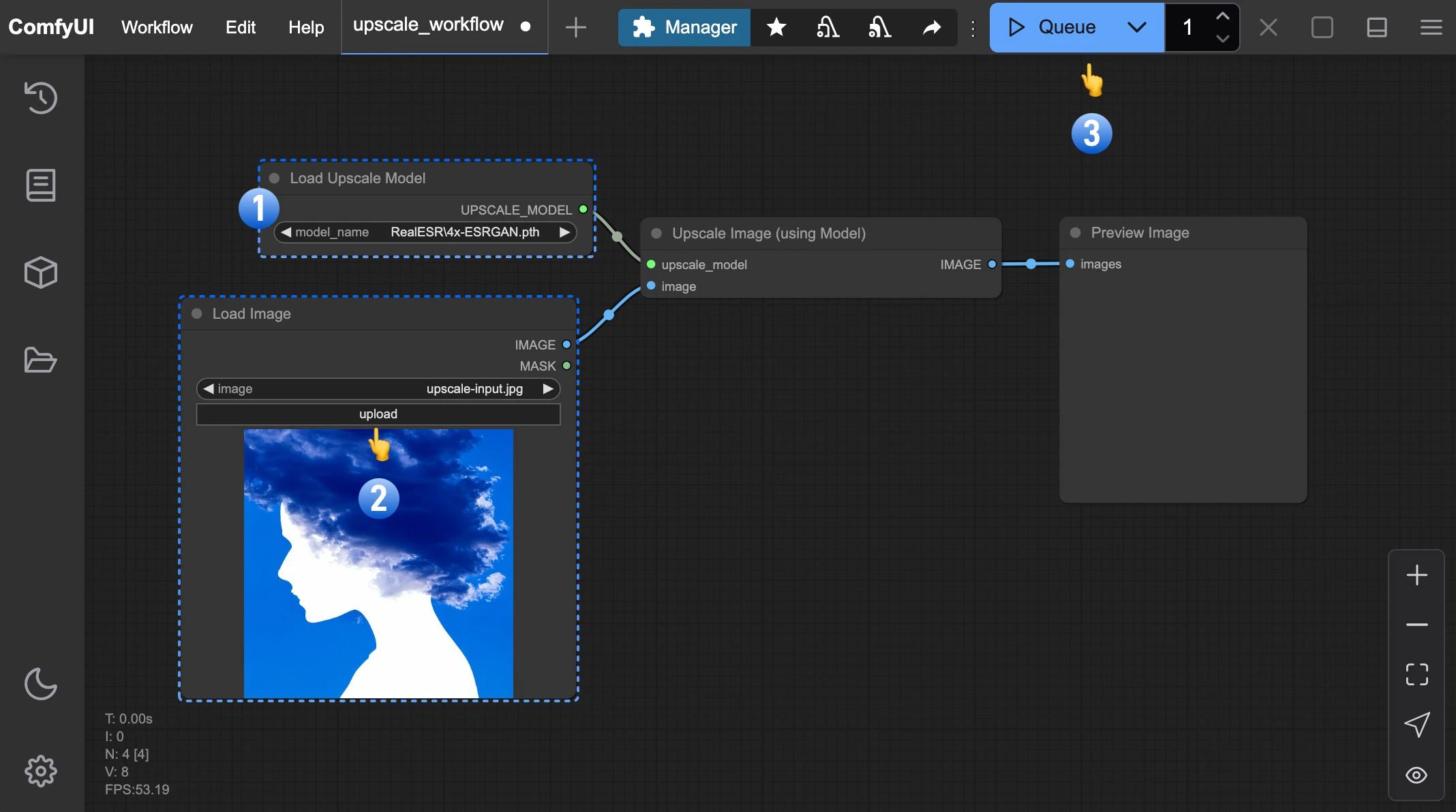 Upscale workflow