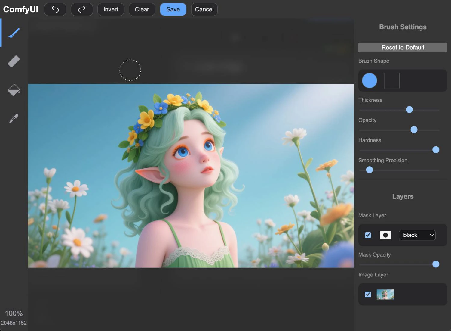 ComfyUI Mask Editor