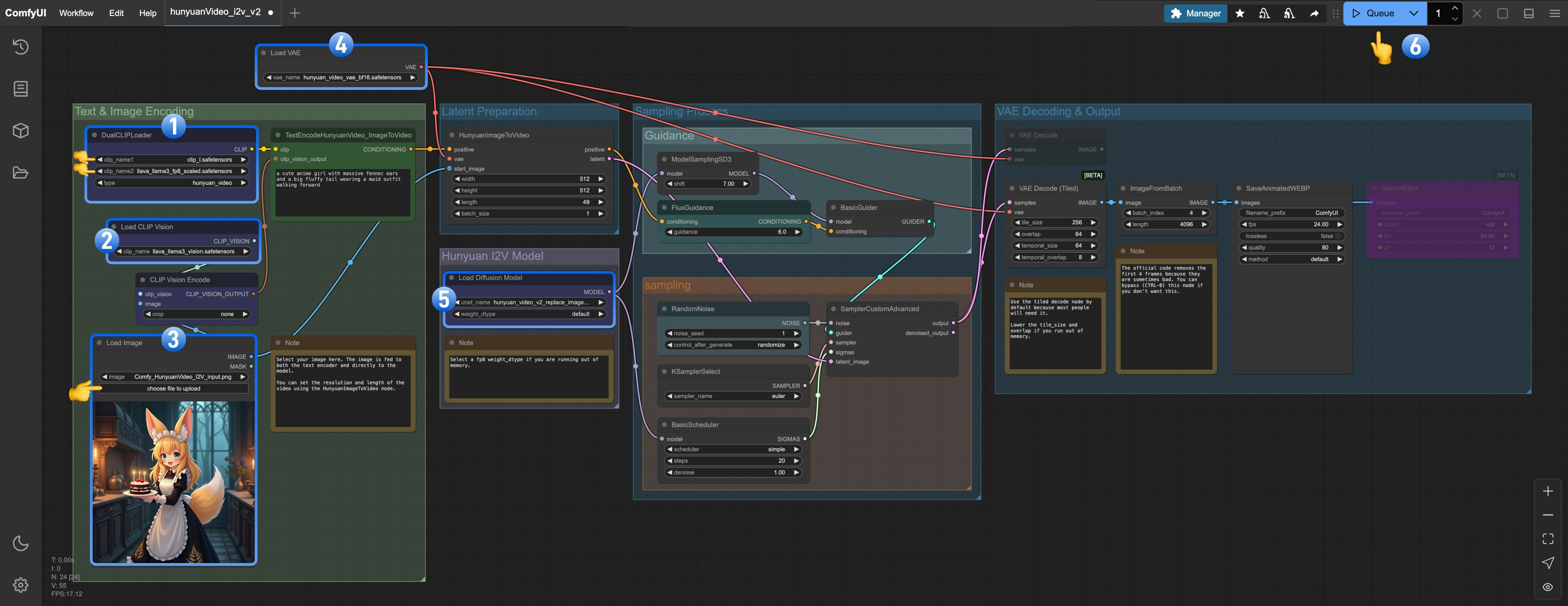 ComfyUI Hunyuan Video I2V v2 Workflow