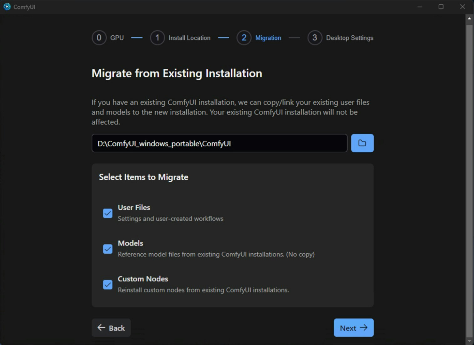 ComfyUI Installation Steps - File Migration