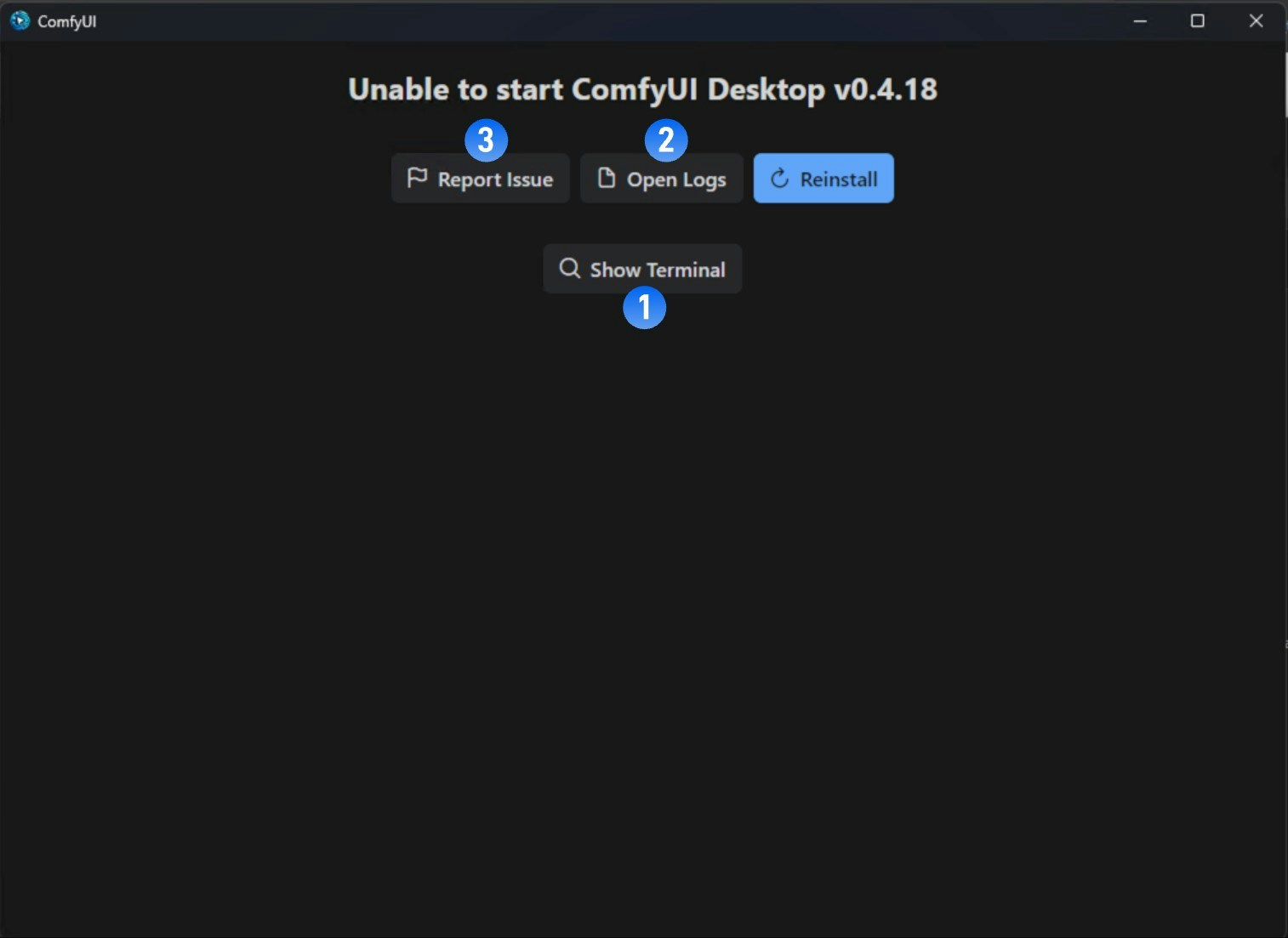 ComfyUI Installation Failed