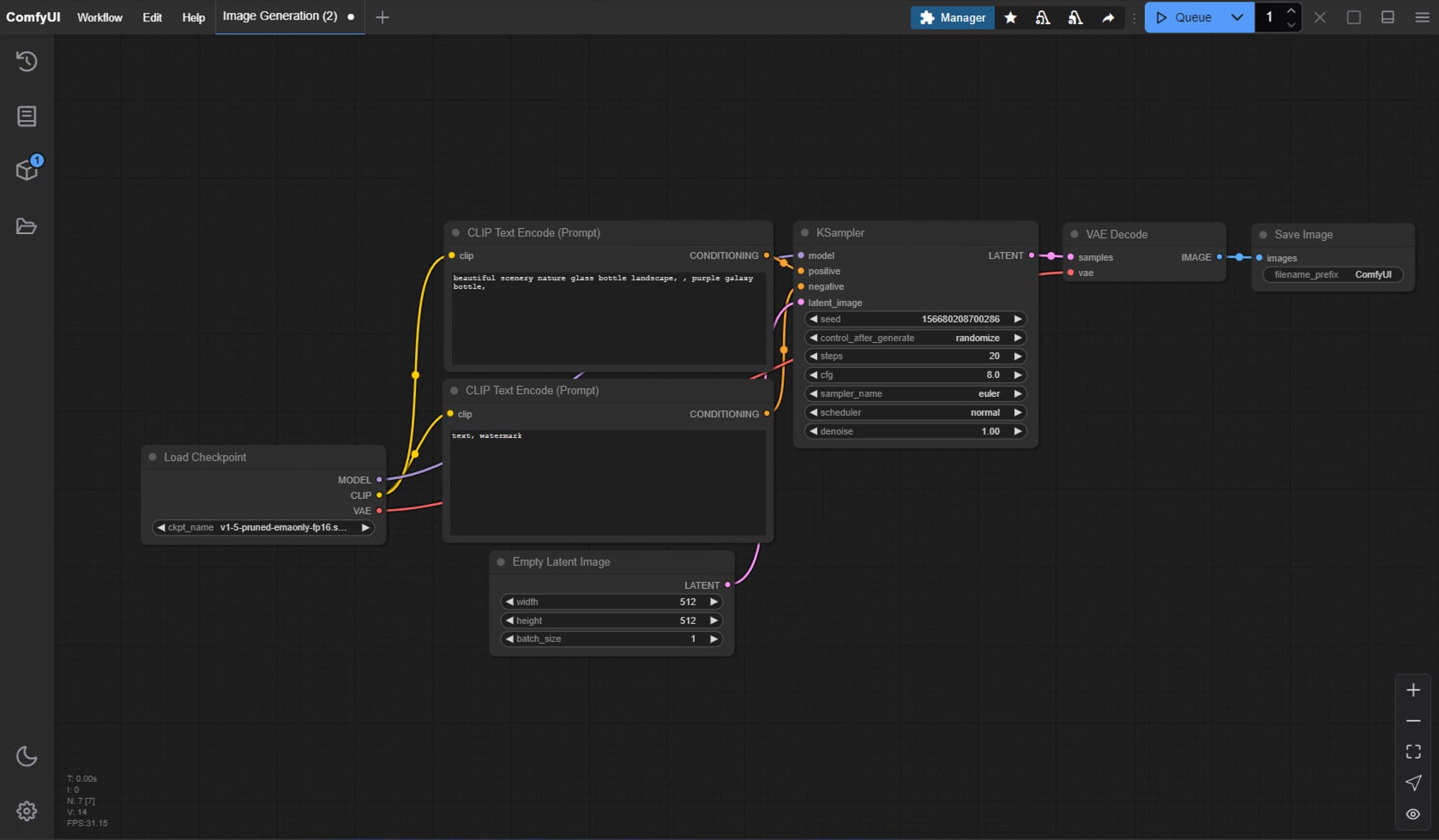 ComfyUI Desktop Interface