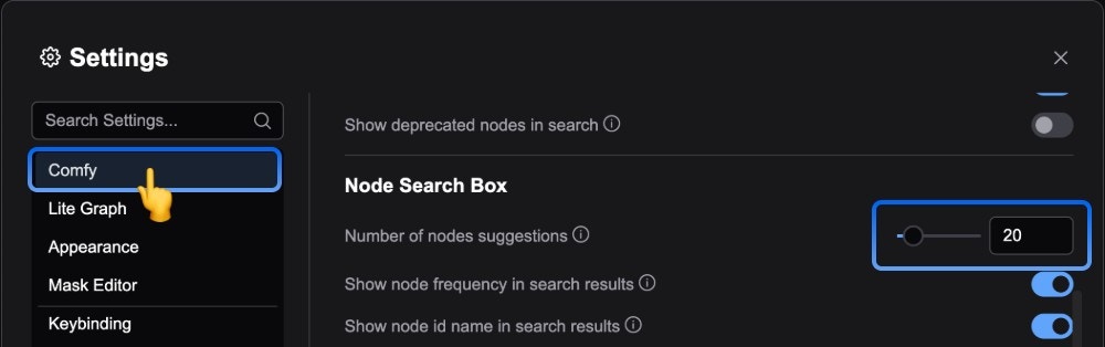 Node Suggestion Count
