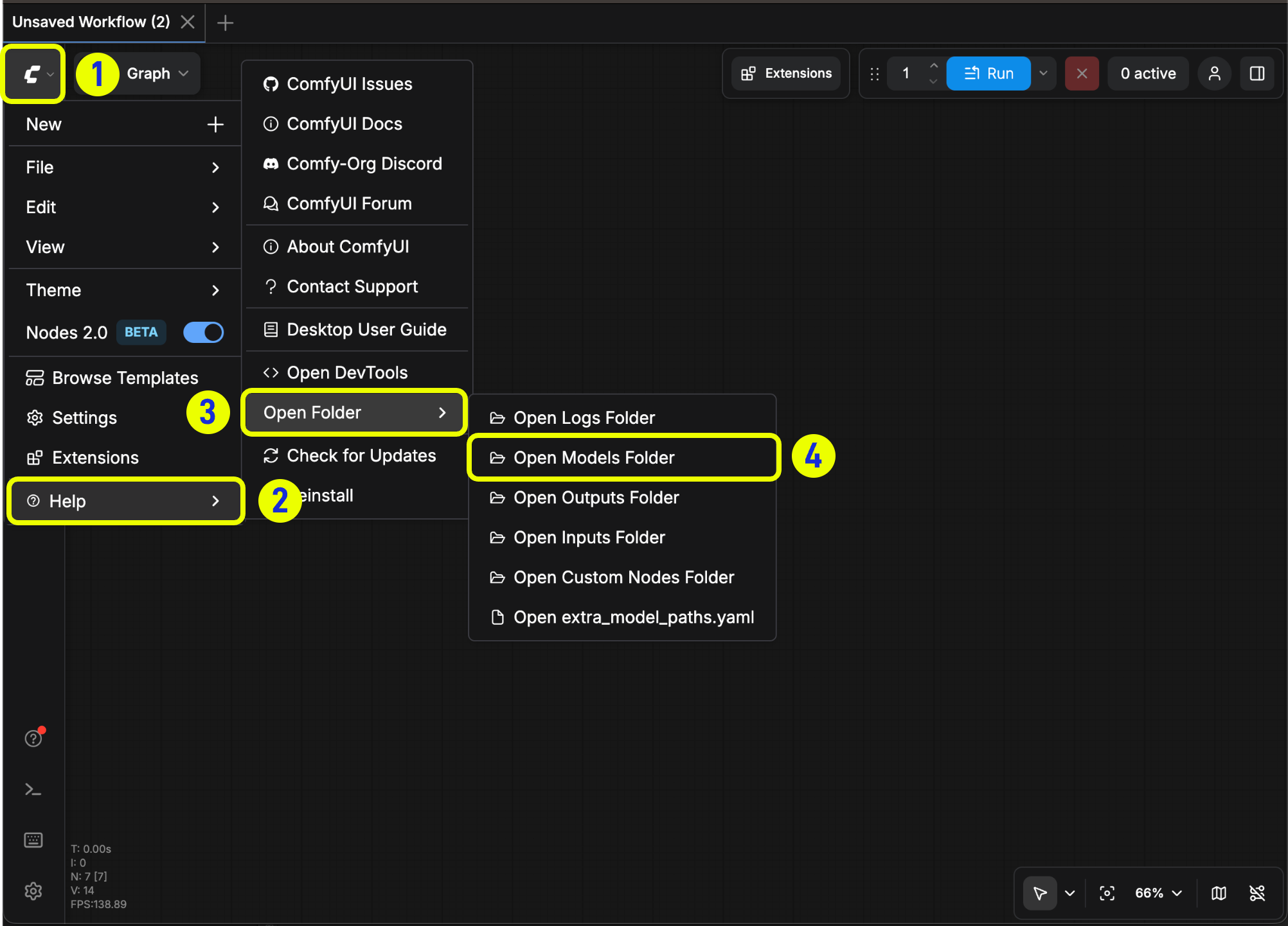 Desktop models folder path