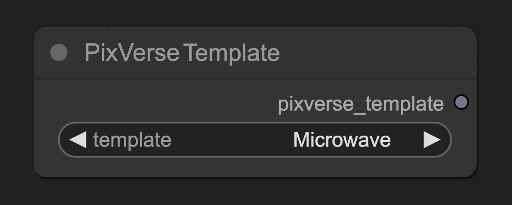 ComfyUI Native PixVerse Template Node
