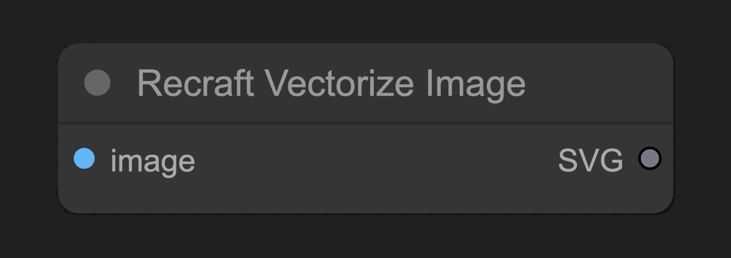 ComfyUI Built-in Recraft Vectorize Image Node