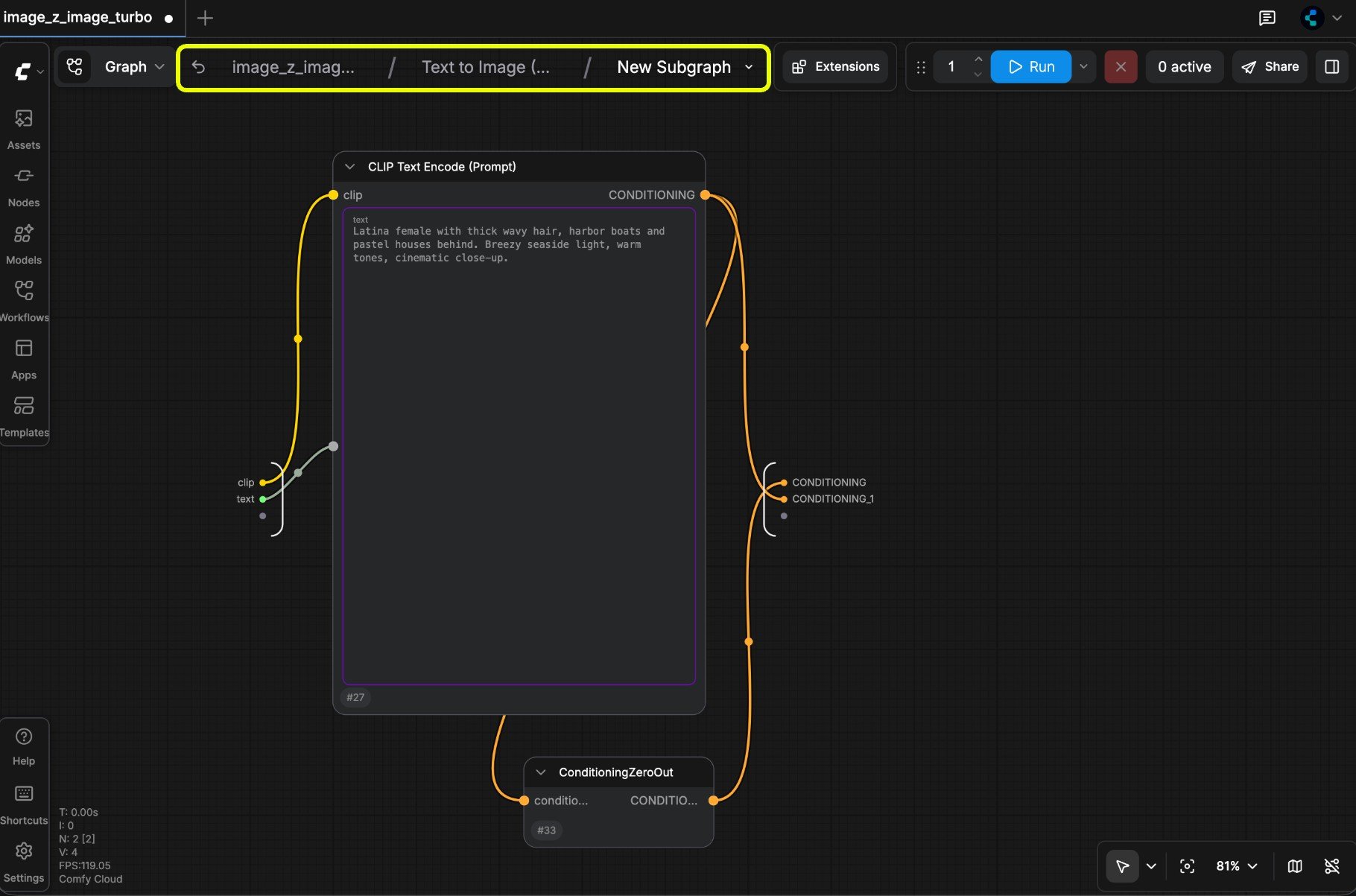Nested subgraph navigation