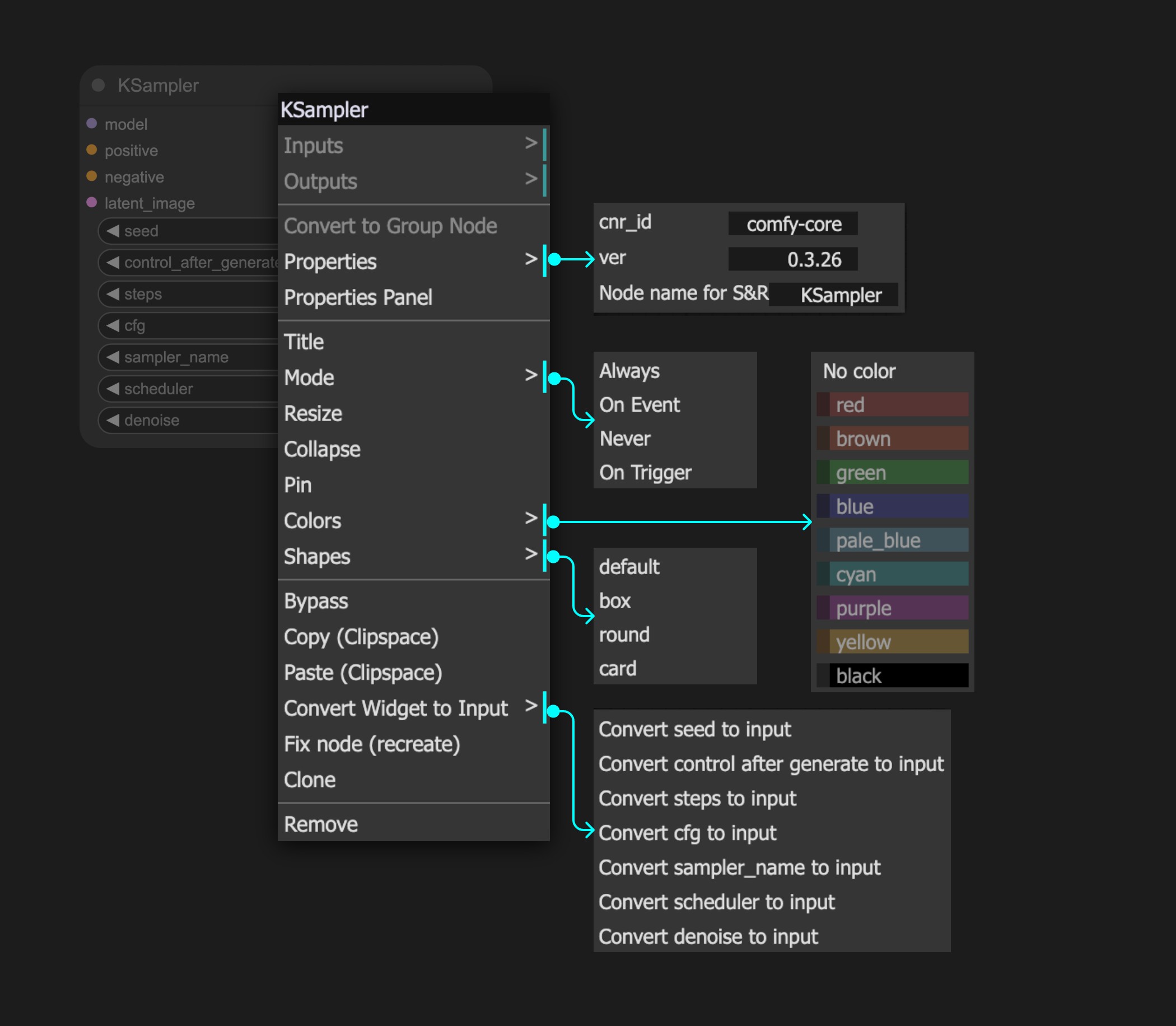 Node Context Menu