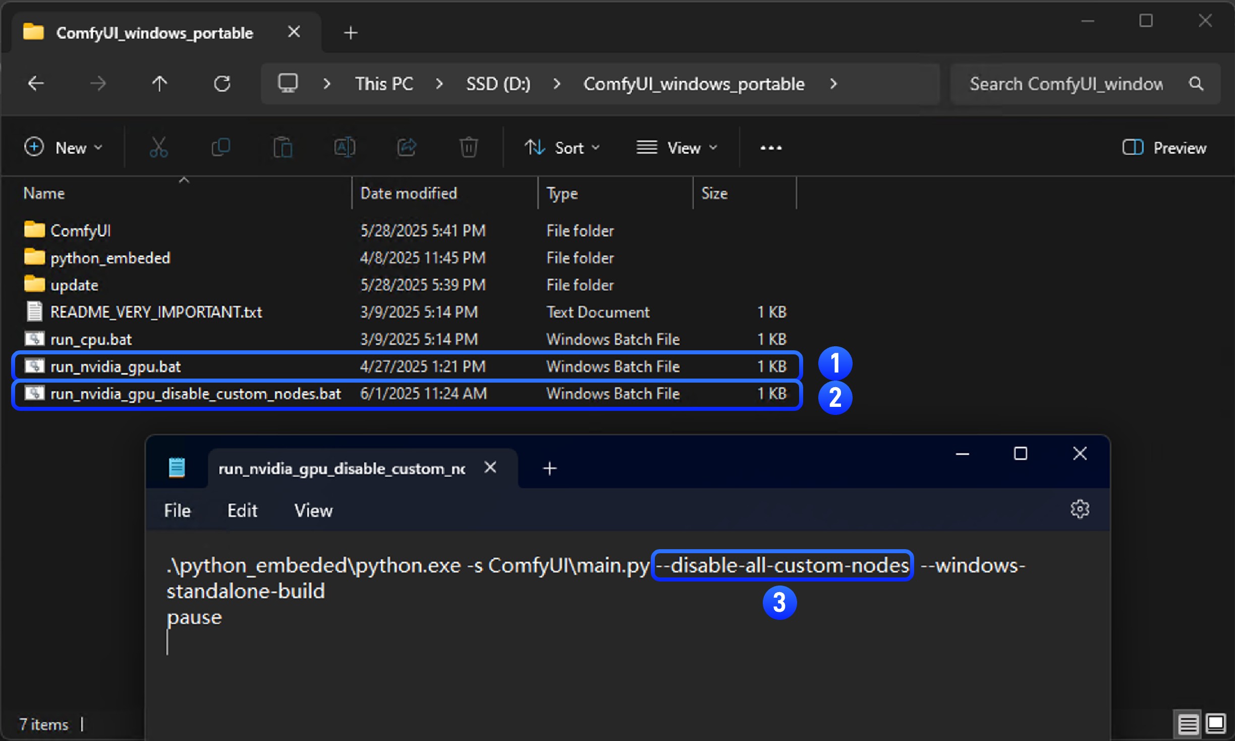 Modify .bat file