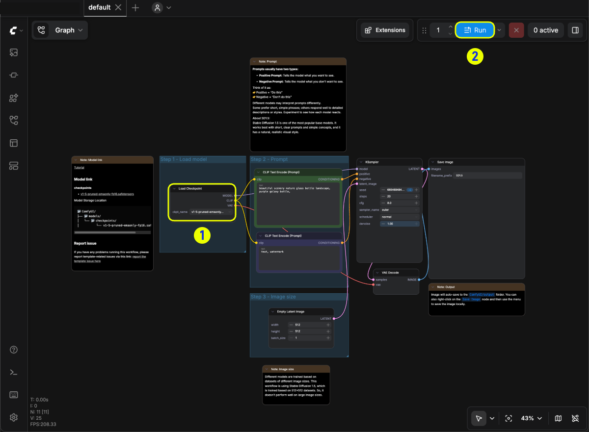 Run workflow
