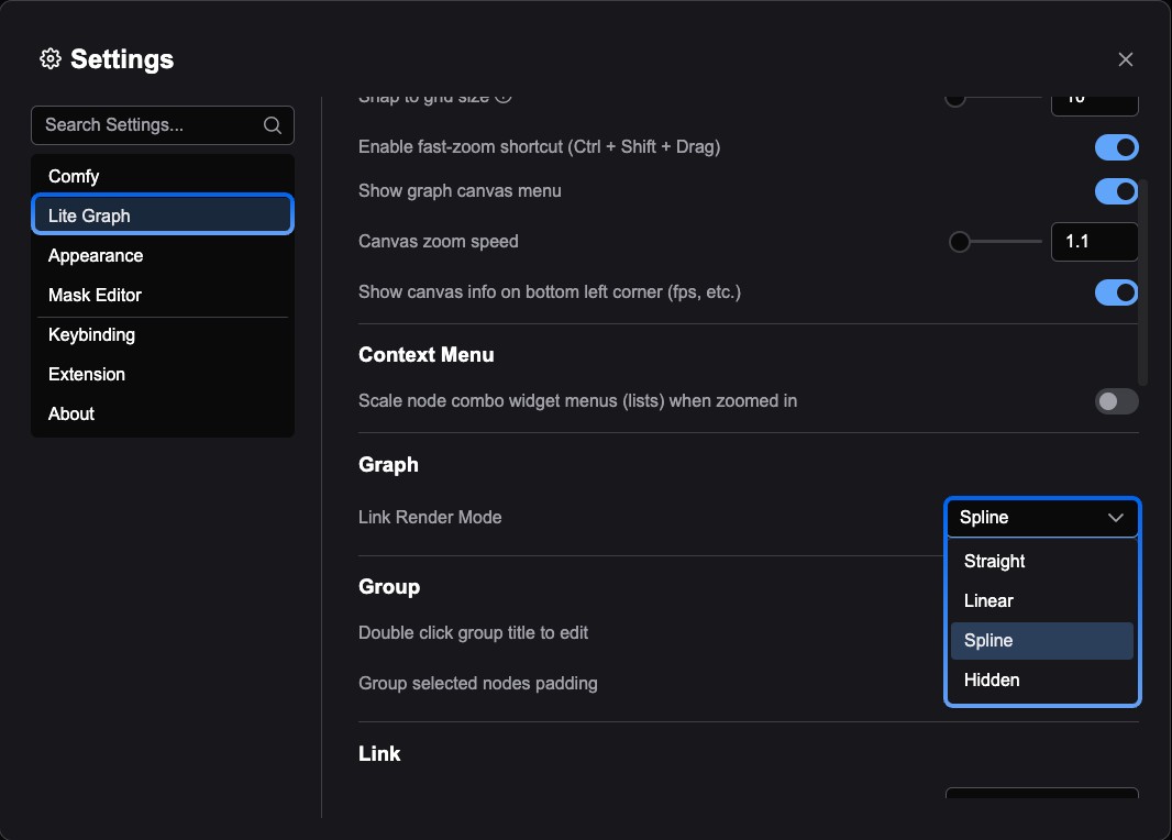 Render mode setting