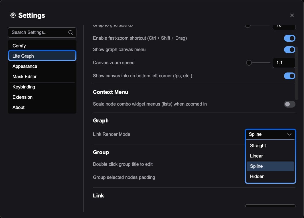 Render mode setting