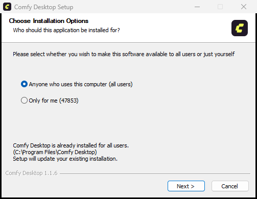 Windows setup