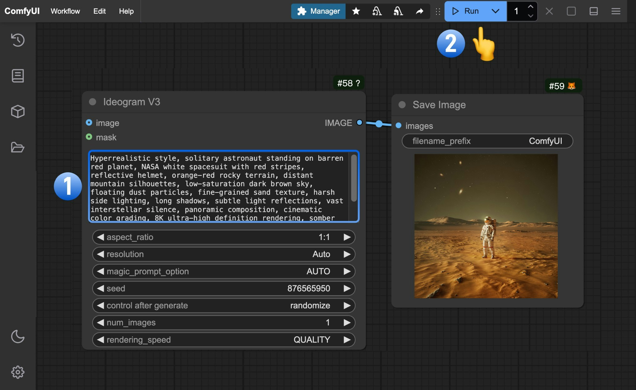 Ideogram 3.0 Workflow Steps