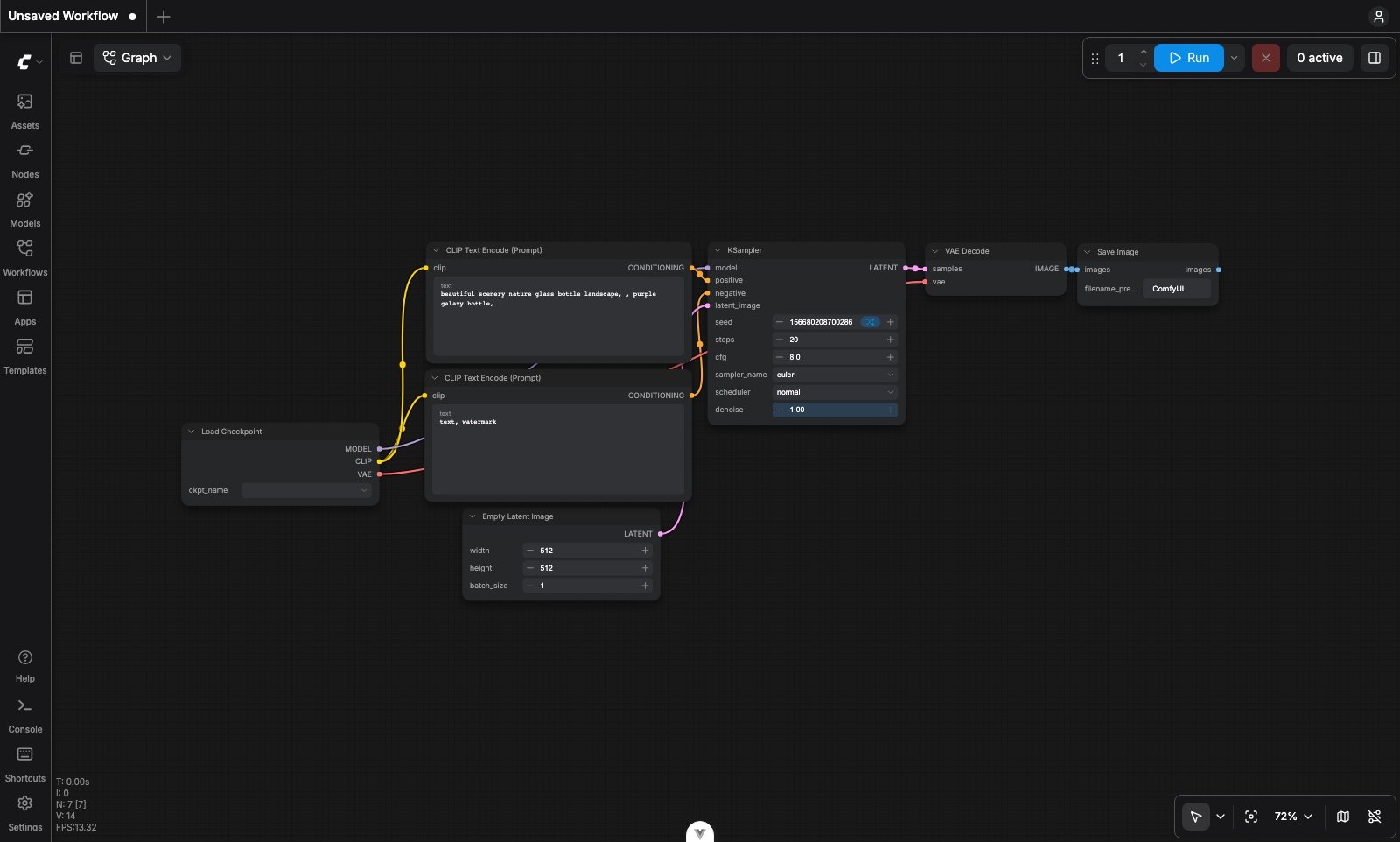 ComfyUI Basic Interface
