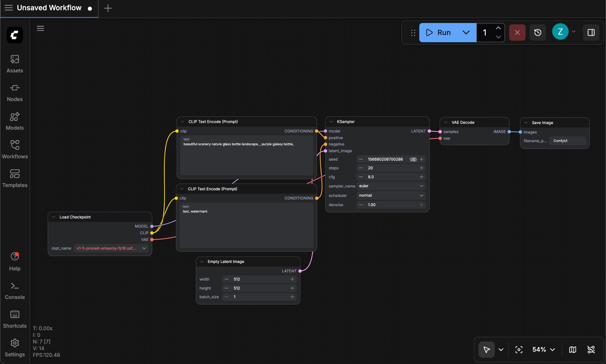 ComfyUI Basic Interface