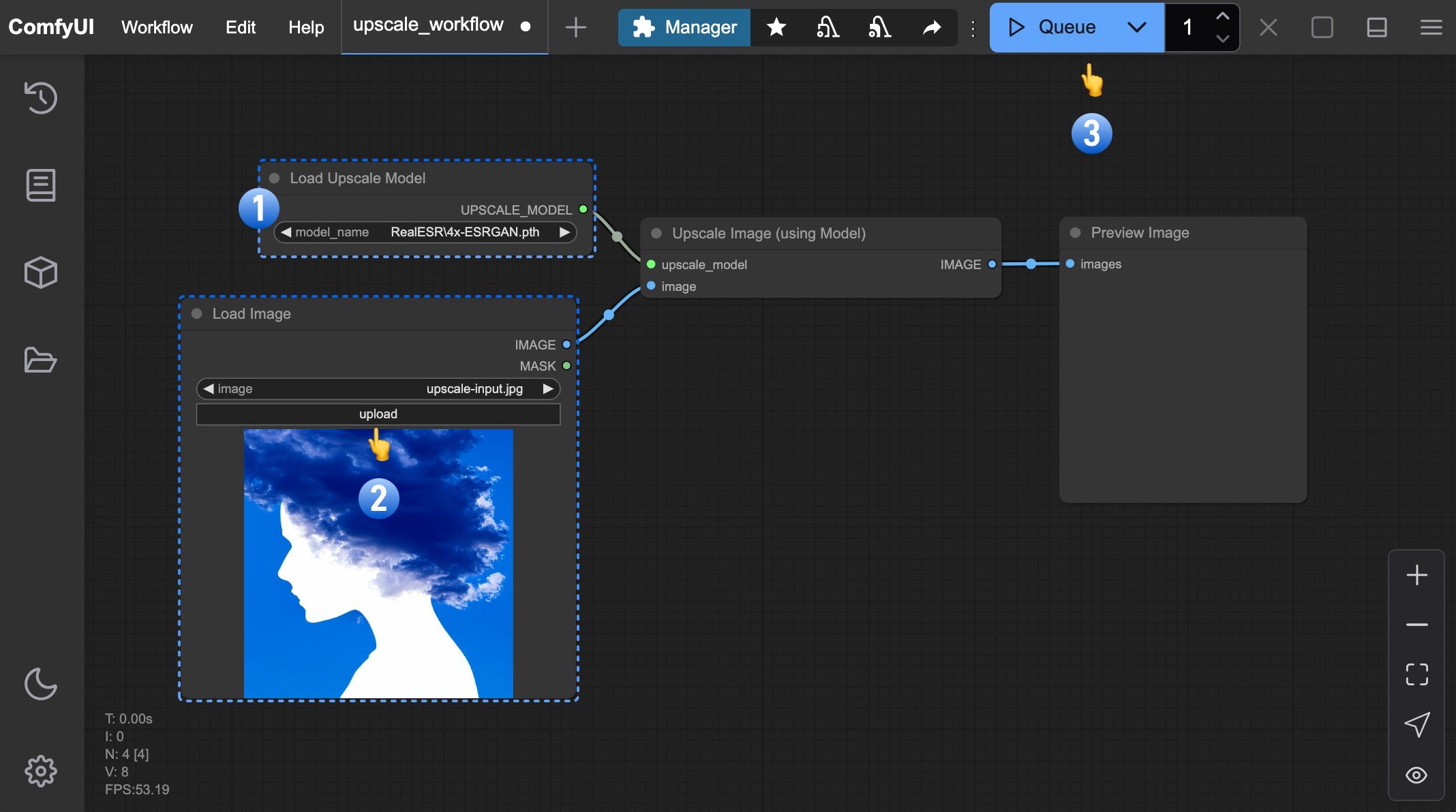 Upscale workflow
