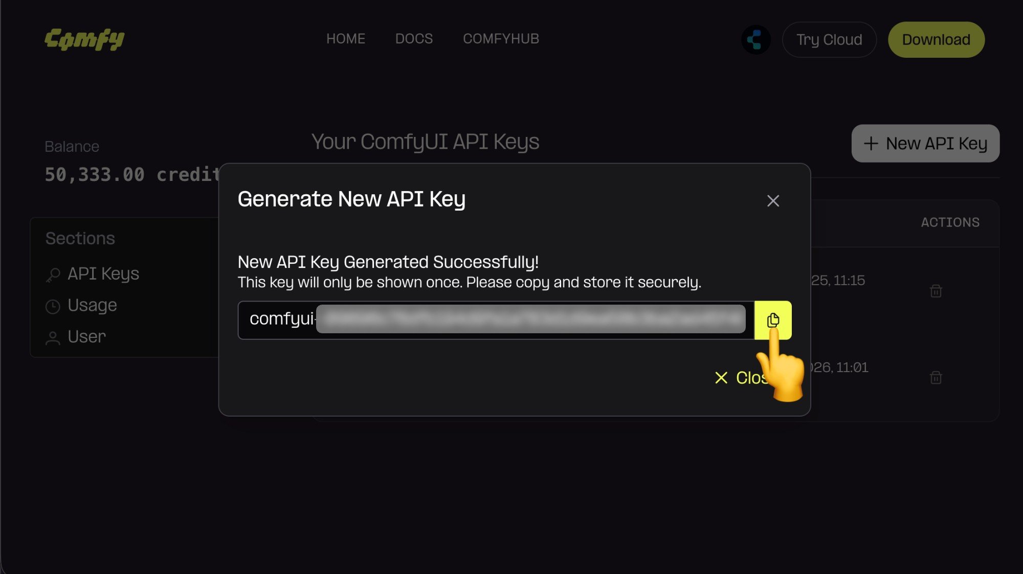 Obtain API Key
