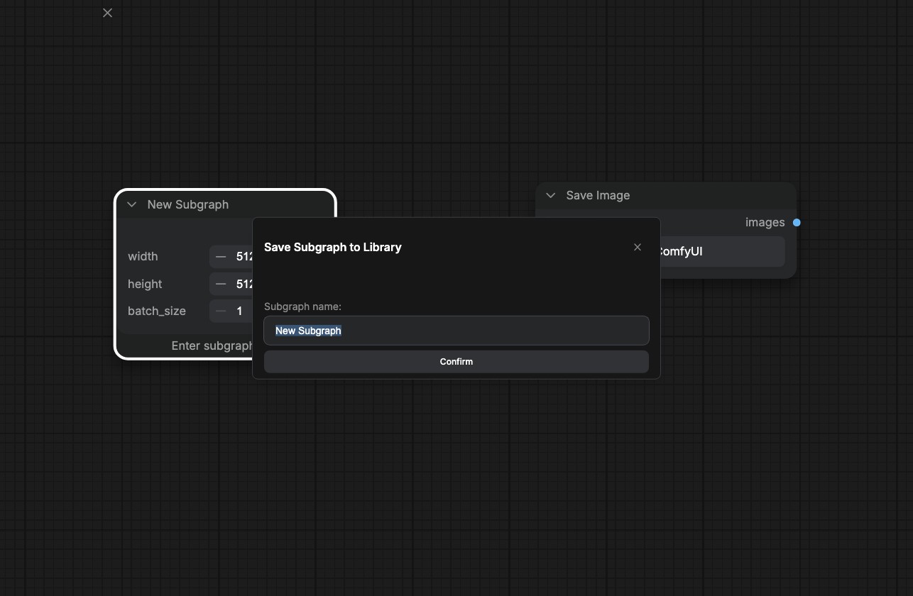 Subgraph naming