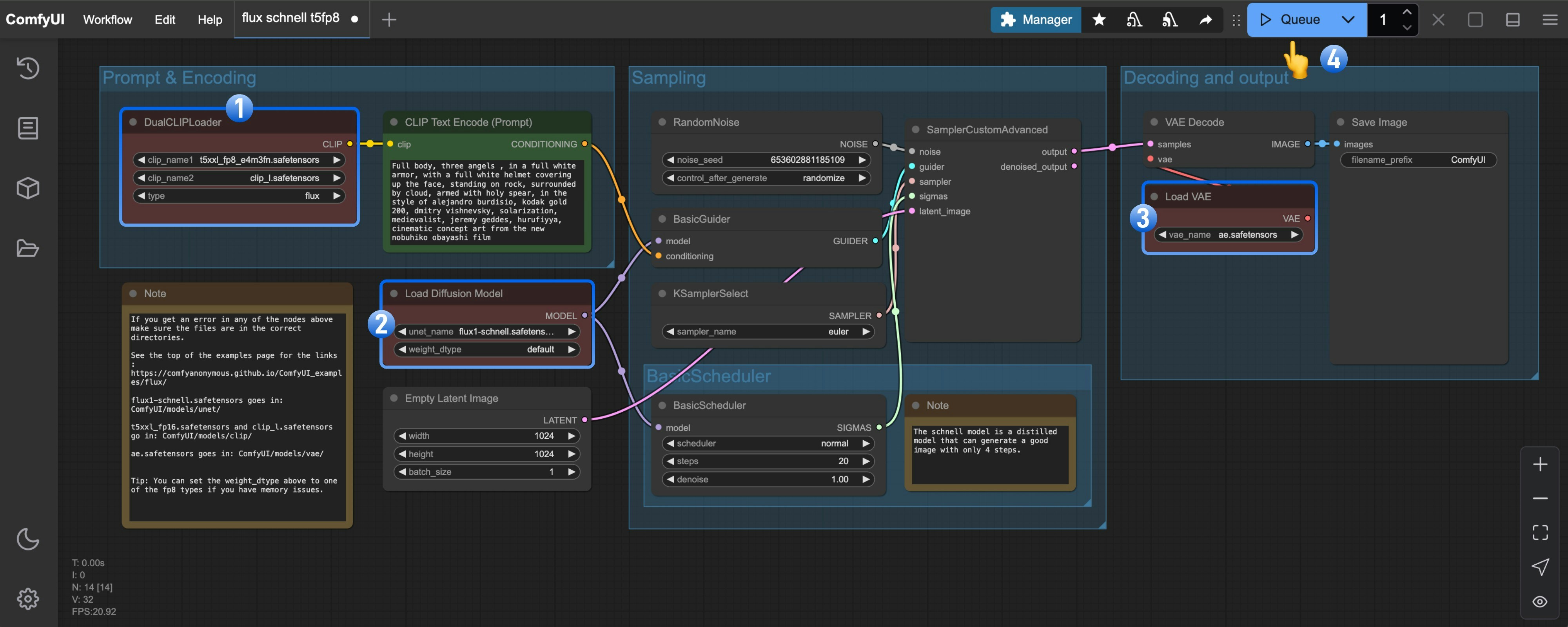 Flux Schnell Version Workflow