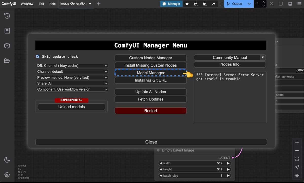 ComfyUI Manager Model Management